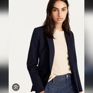 J By J. CREW 100% Cotton Single Button Blazer Sz 0